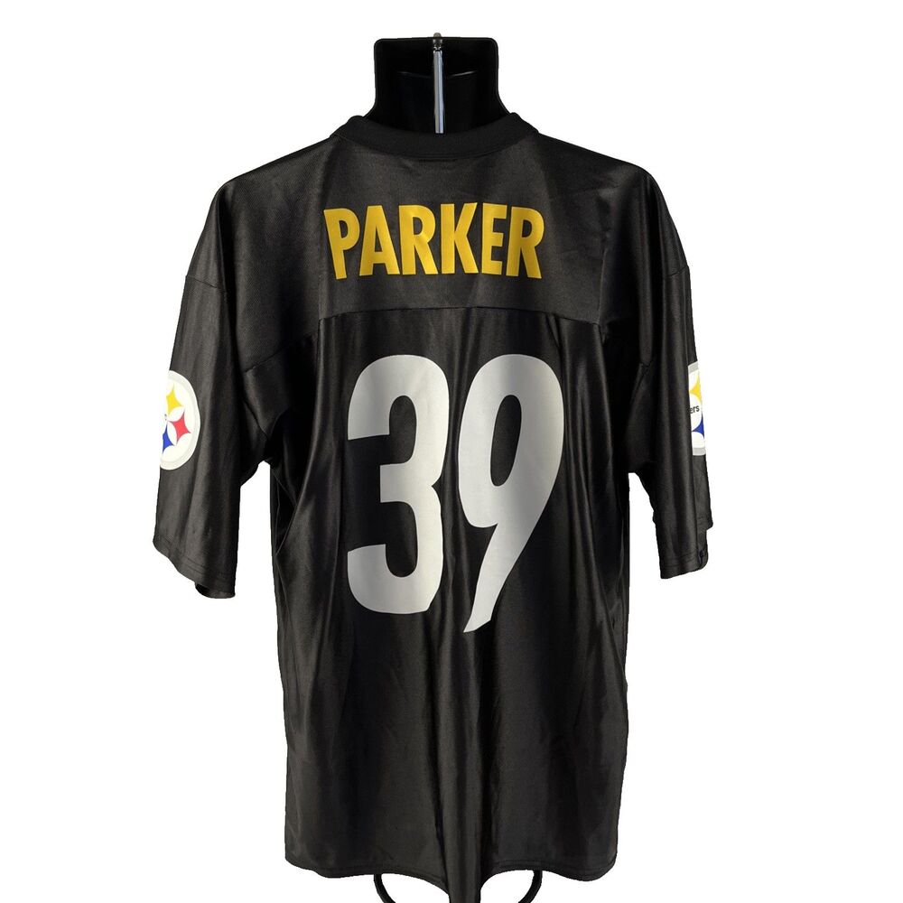 Vtg‎ Mens NFL Team Apparel Pittsburgh Steelers Willie Parker #39 Jersey Sz L